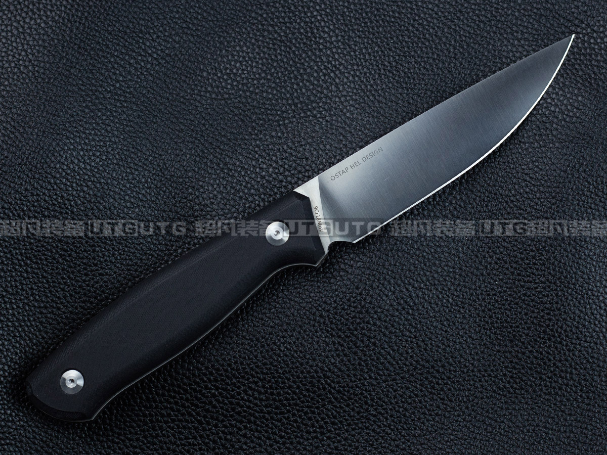 Real Steel Arbiter Black G10, Satin 9Cr18Mov by Ostap Hel knife